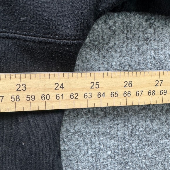 PINK Victoria's Secret Sweatshirt Women's Size L Black Funnel Neck Pullover Logo - Picture 8 of 12